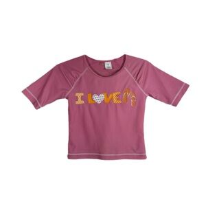 Old Navy Girls  I Love 🩴🩴 Swim Shirt
